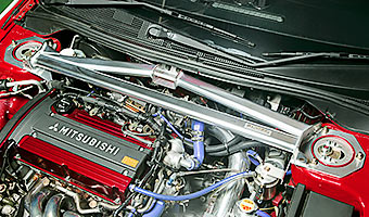 OKUYAMA FRONT ALUMINUM STRUT TOWER BAR TYPE RSP FOR MITSUBISHI LANCER EVO 7 8 9 CT9A LHD 646-312-0L
