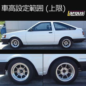 LARGUS SPEC S COILOVER KIT FOR TOYOTA COROLLA LEVIN AE86 3DR 2WD 01011209030-QQ-555