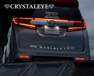 CRYSTAL EYE FIBER LED TYPE REAR BUMPER LED FIBER REFLECTOR (RED TYPE) FOR TOYOTA VELLFIRE 30  X032RR