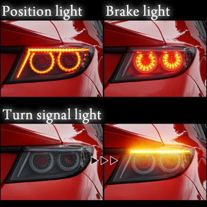 CRYSTAL EYE VULCAN FIBER LED TAIL LAMP & FIBER LED TRUNK GARNISH SET RED CLEAR TAIL LAMPS GARNISH FOR TOYOTA GR86 ZN8 SUBARU BRZ ZD8 J350-RC-CL