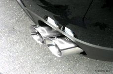 KREISSIEG F1 SOUND VALVETRONIC EXHAUST SYSTEM STAINLESS STEEL BILLET FLOATING CURL TAIL SANDBLASTED KSG LOGO MARK FOR FERRARI 599  F599-01-STAINLESSBILLET