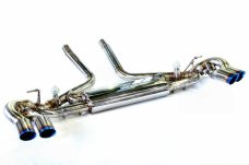 KREISSIEG CAT-BACK F1 SOUND VALVETRONIC EXHAUST SYSTEM TITANIUM FLOATING CURL TAIL SANDBLASTED KSG LOGO MARK S MODEL FOR PORSCHE 957 CAYENNE S  PCAYTE-01-TITANIUM-S