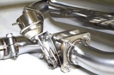 KREISSIEG FIRST CAT-BACK F1 SOUND VALVETRONIC EXHAUST SYSTEM STAINLESS STEEL FLOATING CURL TAIL SANDBLASTED KSG LOGO MARK FOR PORSCHE 981 BOXTER 2.7  P981BX-01-STAINLESS
