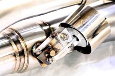 KREISSIEG FIRST CAT-BACK F1 SOUND VALVETRONIC EXHAUST SYSTEM STAINLESS STEEL FLOATING CURL TAIL SANDBLASTED KSG LOGO MARK FOR PORSCHE 991 CARRERA S  991CS-01-STAINLESS-S