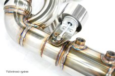 KREISSIEG HEADER BACK F1 SOUND VALVETRONIC EXHAUST SYSTEM TITANIUM FLOATING CURL TAIL SANDBLASTED KSG LOGO MARK DFI 7SP PDK FOR PORSCHE 997 TURBO DFI 7SPEED PDK TRANSMISSION P997T-01-TITANIUM-DFI7SPPDK