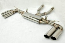KREISSIEG CAT-BACK F1 SOUND VALVETRONIC EXHAUST SYSTEM STAINLESS STEEL FLOATING CURL TAIL SANDBLASTED KSG LOGO MARK TURBO MODEL FOR PORSCHE 955 CAYENNE TURBO  PCAYS-01-STAINLESS-TURBO