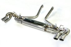 KREISSIEG CAT-BACK F1 SOUND VALVETRONIC EXHAUST SYSTEM STAINLESS STEEL BILLET FLOATING CURL TAIL SANDBLASTED KSG LOGO MARK S MODEL FOR PORSCHE 957 CAYENNE S  PCAYTE-01-STAINLESSBILLET-S