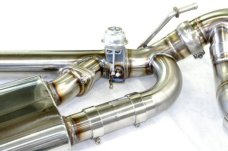 KREISSIEG CAT-BACK F1 SOUND VALVETRONIC EXHAUST SYSTEM STAINLESS STEEL FLOATING CURL TAIL SANDBLASTED KSG LOGO MARK S MODEL FOR PORSCHE 957 CAYENNE S  PCAYTE-01-STAINLESS-S