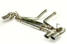 KREISSIEG CAT-BACK F1 SOUND EXHAUST SYSTEM WONDERWOLF VER. TITANIUM FLOATING CURL TAIL SANDBLASTED KSG LOGO MARK GTS MODEL FOR PORSCHE 957 CAYENNE GTS  PCAYT-06-TITANIUM-GTS