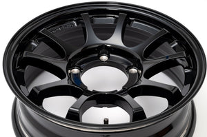 SHOWA GARAGE SNAP-WADE ALUMINUM WHEEL 16-INCH 16X5.5 0MM GLOSS BLACK FOR SUZUKI JIMNY SIERRA JB74/JB43 JIMNY NOMAD JC74 W00245