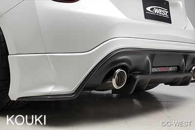 C-WEST REAR HALF SPOILER PAINTED ABS ORANGE METTALIC H8R FOR TOYOTA 86 ZN6 KOUKI CZN601BRHOAB