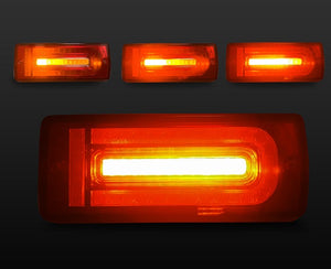 CRYSTAL EYE LED TAIL, CURRENT LOOK, SEQUENTIAL TURN SIGNALS, SMOKED FOR MERCEDES BENZ G-CLASS GELÄNDE 07-17Y D084-SM