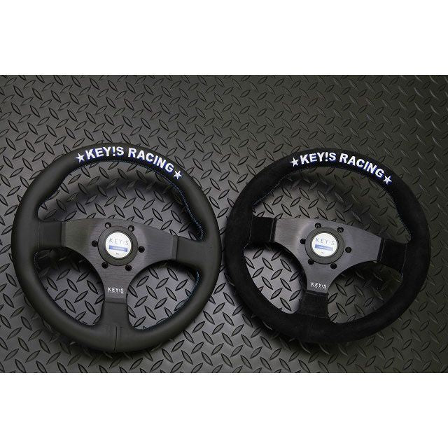 KEY'S RACING ORIGINAL STEERING WHEEL 07Y 350 FLAT SUEDE SW01032-1