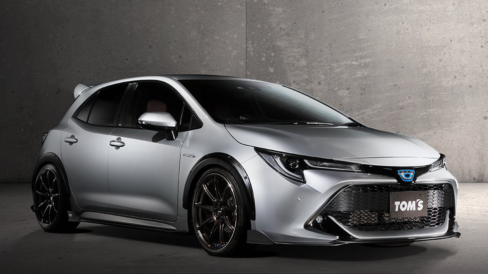 TOMS OVERFENDER FRONT REAR SET ABS ATTITUDE BLACK MICA 218 FOR TOYOTA COROLLA SPORT ZWE211 NRE22 53800-TZE21-B