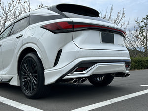 EXART ONE MUFFLER TITANIUM OVAL TAILPIPE (110MM X 70MM 4 PIPES) EXHAUST EXHAUST FOR LEXUS RX450H+ 6LA-AALH16 A25A-FXS EA02-LX115-T