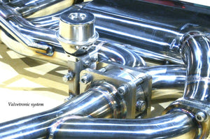 KREISSIEG F1 SOUND VALVETRONIC EXHAUST SYSTEM STAINLESS STEEL FLOATING CURL TAIL SANDBLASTED KSG LOGO FOR ABARTH 124 SPIDER 6AT AB124-1-STAINLESS