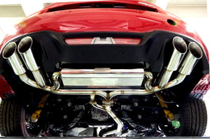 KREISSIEG F1 SOUND VALVETRONIC EXHAUST SYSTEM STAINLESS STEEL FLOATING CURL TAIL SANDBLASTED KSG LOGO FOR ABARTH 124 SPIDER 6AT AB124-1-STAINLESS