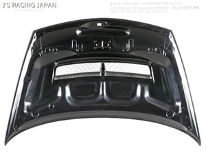 J'S RACING AERO BONNET TYPE-S CARBON FRP FOR HONDA CIVIC FD2 K20A ABS-D2-C
