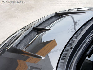 J'S RACING AERO BONNET TYPE-S CARBON FRP FOR HONDA CIVIC FD2 K20A ABS-D2-C
