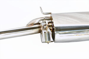 KREISSIEG CAT-BACK F1 SOUND VALVETRONIC EXHAUST SYSTEM STAINLESS STEEL BILLET FLOATING CURL TAIL SANDBLASTED KSG LOGO MARK FOR ALFA ROMEO 147 2.0 TS  AL147TS-04-STAINLESSBILLET