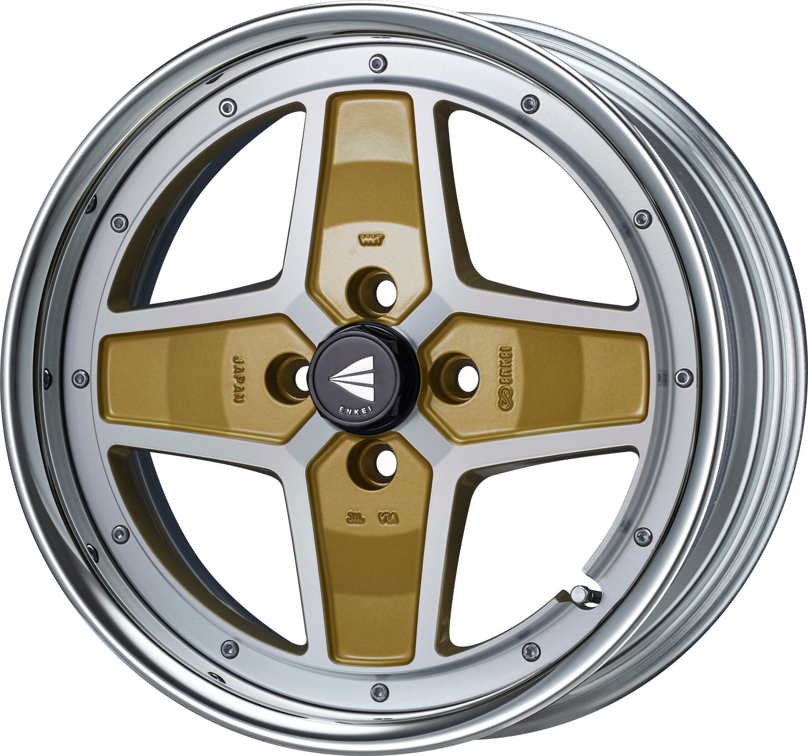 ENKEI ENKEI NEO CLASSIC APACHE2 NEO HI DISK 16X6.5J 100X4 45~20 MACHINING GOLD ENKEI-01379