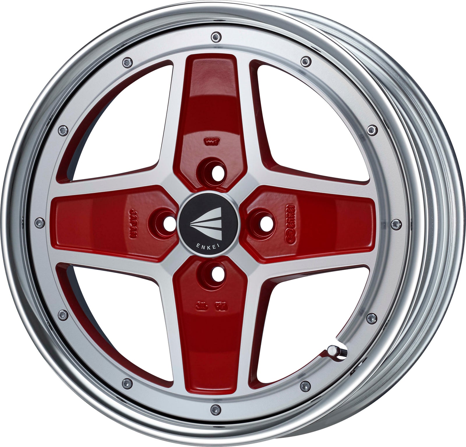 ENKEI ENKEI NEO CLASSIC APACHE2 NEO HI DISK 17X7J 100X4 45~15 MACHINING RED ENKEI-01390