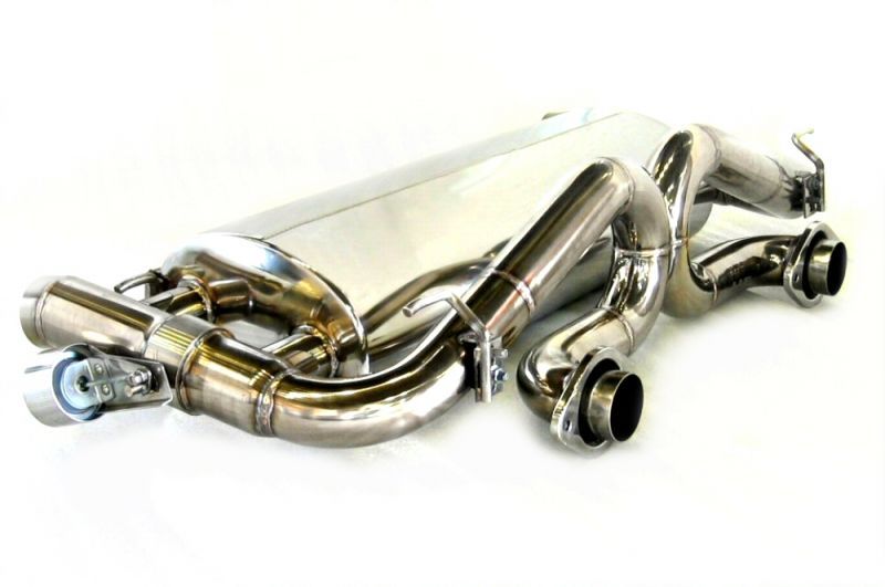 KREISSIEG FIRST CATBACK F1 SOUND VALVETRONIC EXHAUST SYSTEM STAINLESS STEEL FLOATING CURL TAIL SANDBLAST KSG LOGO MARK FOR ASTON MARTIN DB9 2004 - 2011 ASDB9-02-STAINLESS