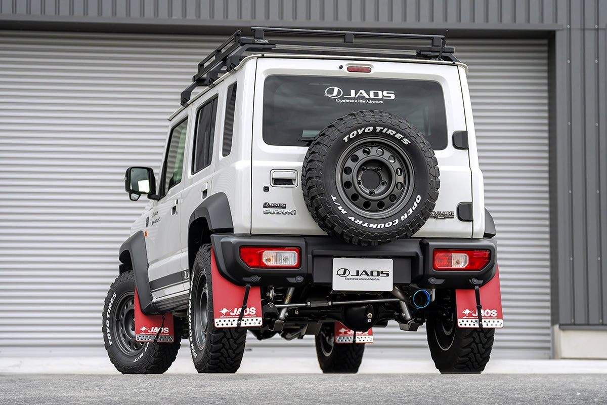JAOS MUDGUARD III REAR SET RED FOR SUZUKI JIMNY NOMADE JC74 (GENUINE BUMPER ONLY) B621518RZ