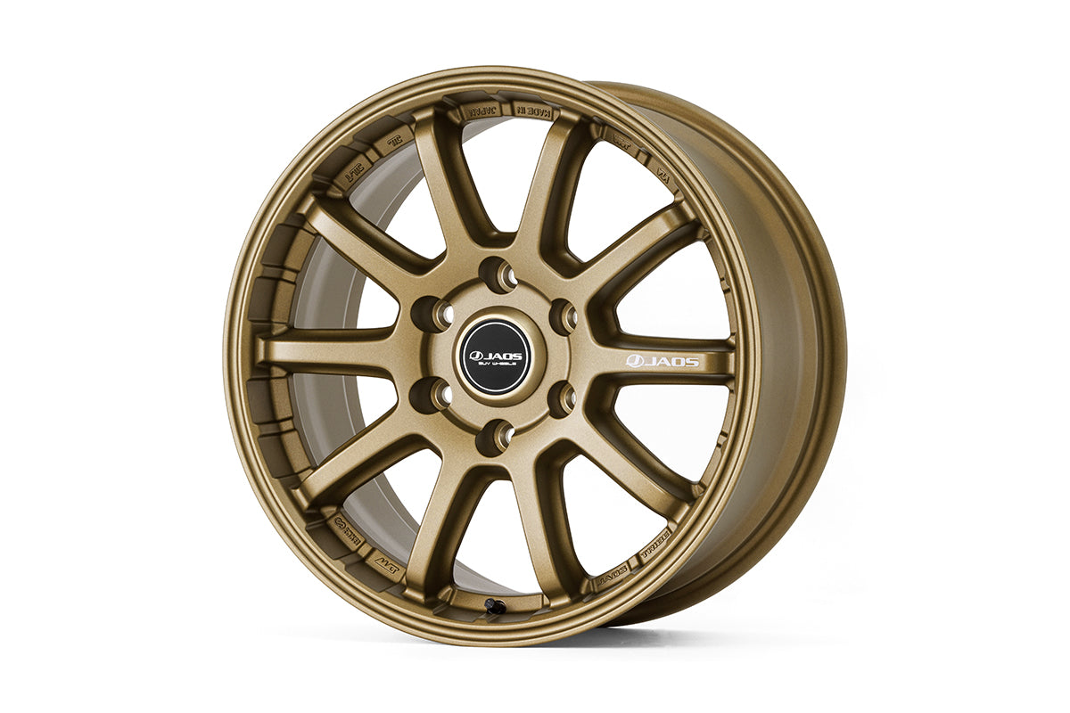 JAOS TRIBE CROSS 18X8.5J +55 6H139.7 TITANIUM GOLD WHEEL FOR TOYOTA LAND CRUISER 250 TRJ250W GDJ250W B952885TGD