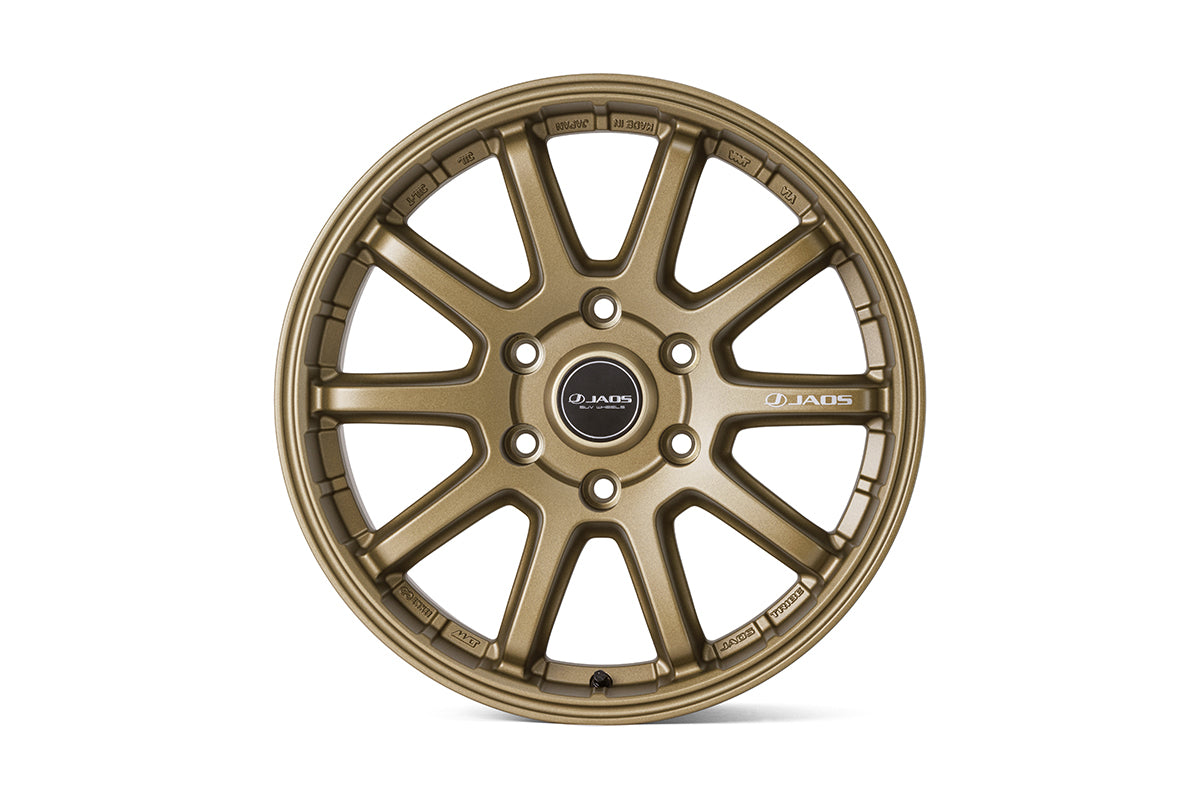 JAOS TRIBE CROSS 18X8.5J +45 6H139.7 TITANIUM GOLD WHEEL FOR TOYOTA LAND CRUISER 250 TRJ250W GDJ250W B952886TGD