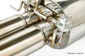 KREISSIEG FIRST CAT-BACK F1 SOUND VALVETRONIC EXHAUST SYSTEM STAINLESS STEEL FLOATING CURL TAIL SANDBLASTED KSG LOGO MARK FOR BMW E64 CABRIOLET M6 BME63-01-STAINLESS-E64