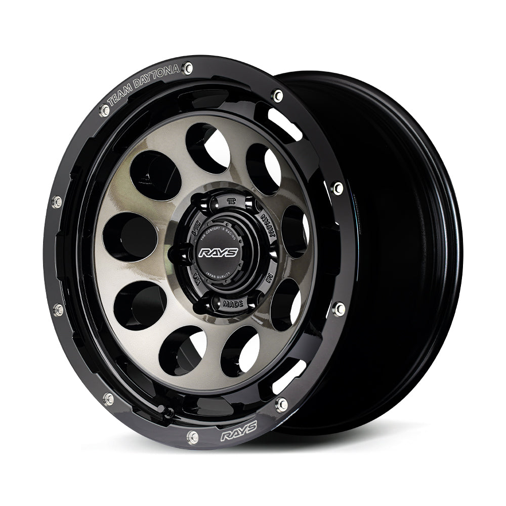 RAYS TEAM DAYTONA D9 17X8.5J +-20 6X139.7 BLACK/DISC CLEAR SMOKE (BEL) FOR  38257858014BEL