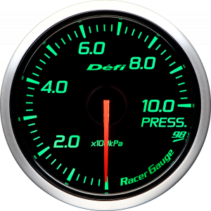 DEFI RACER GAUGE STYLE98 HOMMAGE PRESSURE 0 TO 1000KPA BLACK DF16804