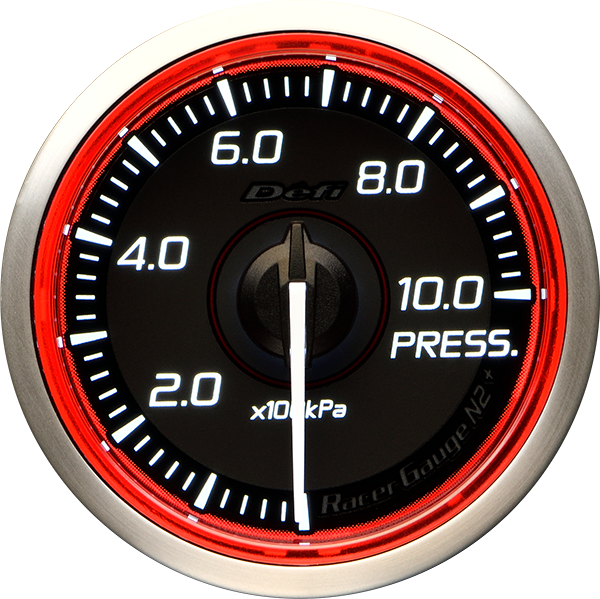 DEFI RACER GAUGE N2 PLUS PRESSURE 0~1000kPa 52MM RED DF19202