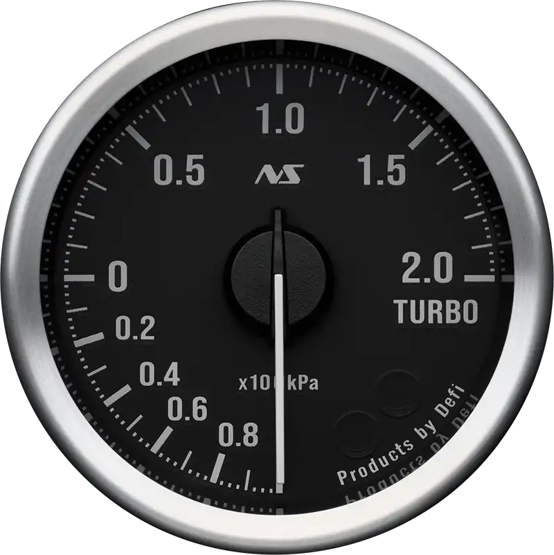 DEFI DEFI-LINK METER ADVANCERS RS II BLACK 80S GREEN TURBO 200KPA (-100KPA-200KPA) GAUGE Φ52 DF20501