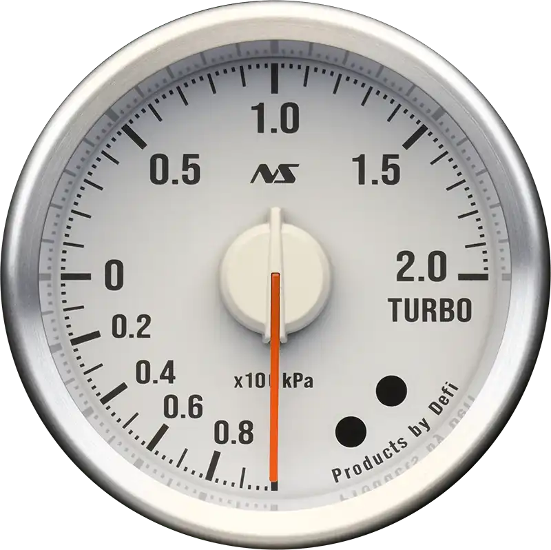 DEFI DEFI-LINK METER ADVANCERS RS II WHITE 90S RED TURBO 200KPA (-100KPA-200KPA) GAUGE Φ60 DF21204