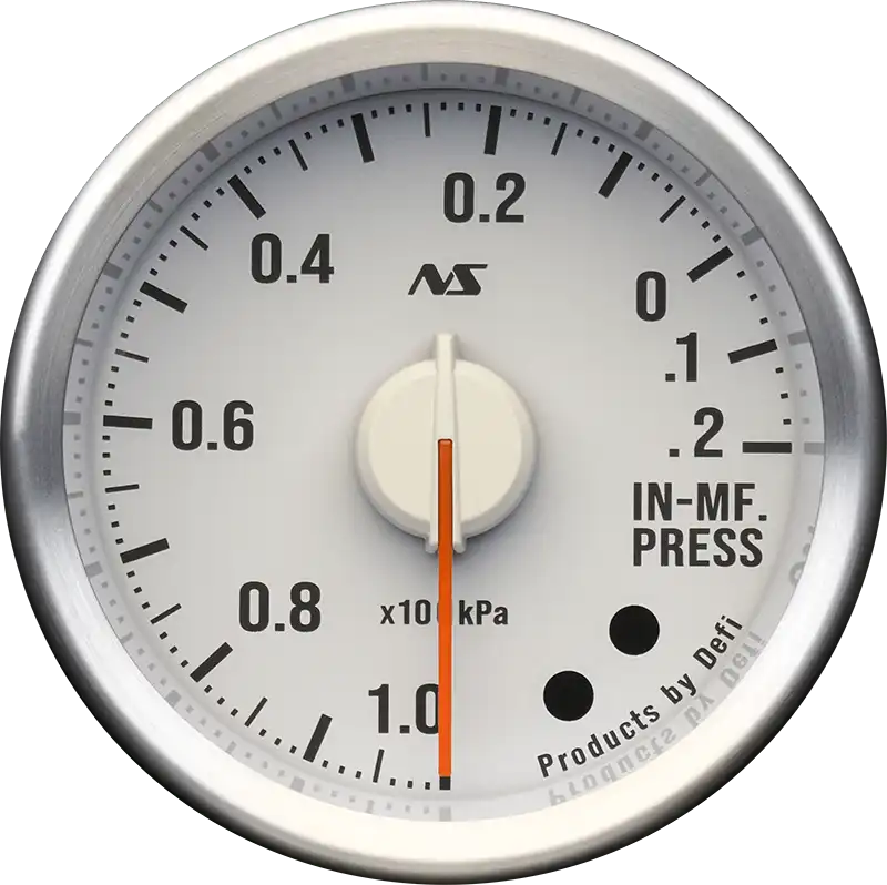 DEFI DEFI-LINK METER ADVANCERS RS II WHITE 90S RED INTAKE MANIFOLD PRESSURE (-100KPA-20KPA) GAUGE Φ52 DF20604