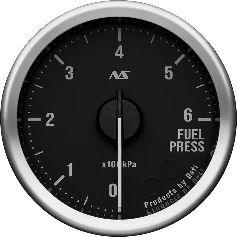 DEFI DEFI-LINK METER ADVANCERS RS II BLACK 70S WHITE FUEL PRESSURE (0KPA-600KPA) GAUGE Φ52 DF20802
