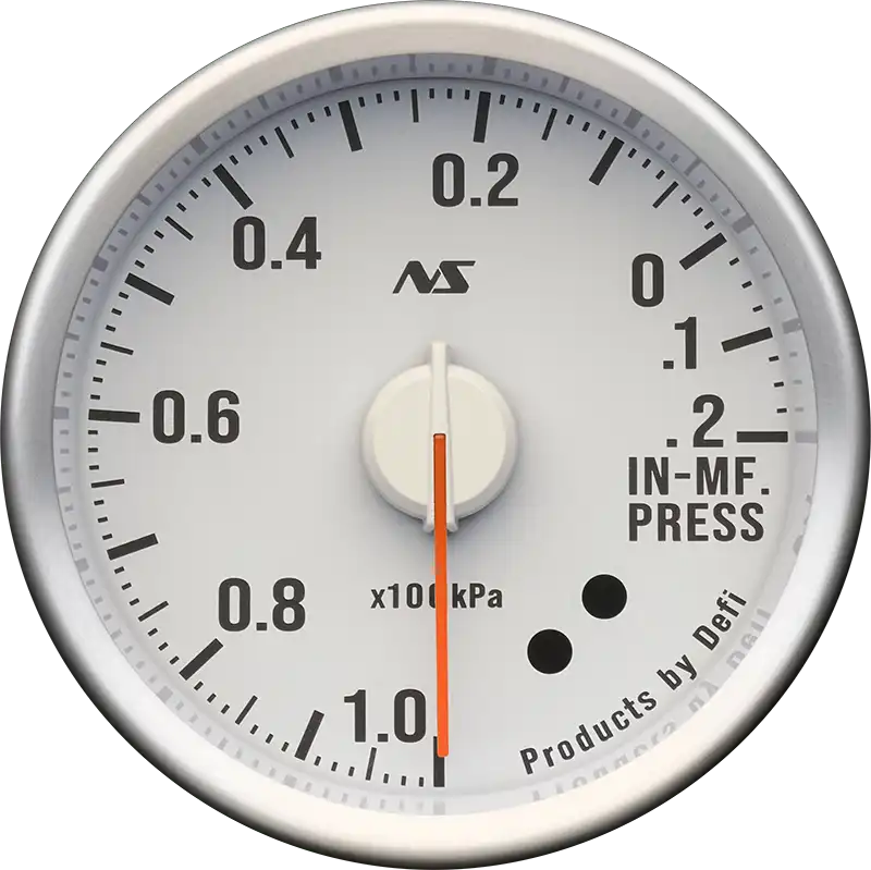 DEFI DEFI-LINK METER ADVANCERS RS II WHITE 80S GREEN INTAKE MANIFOLD PRESSURE (-100KPA-20KPA) GAUGE Φ60 DF21303