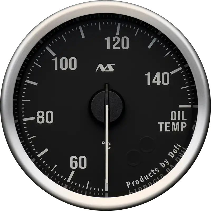 DEFI DEFI-LINK METER ADVANCERS RS II BLACK 70S WHITE OIL TEMPERATURE (50°C to 150°C) GAUGE Φ52 DF20902