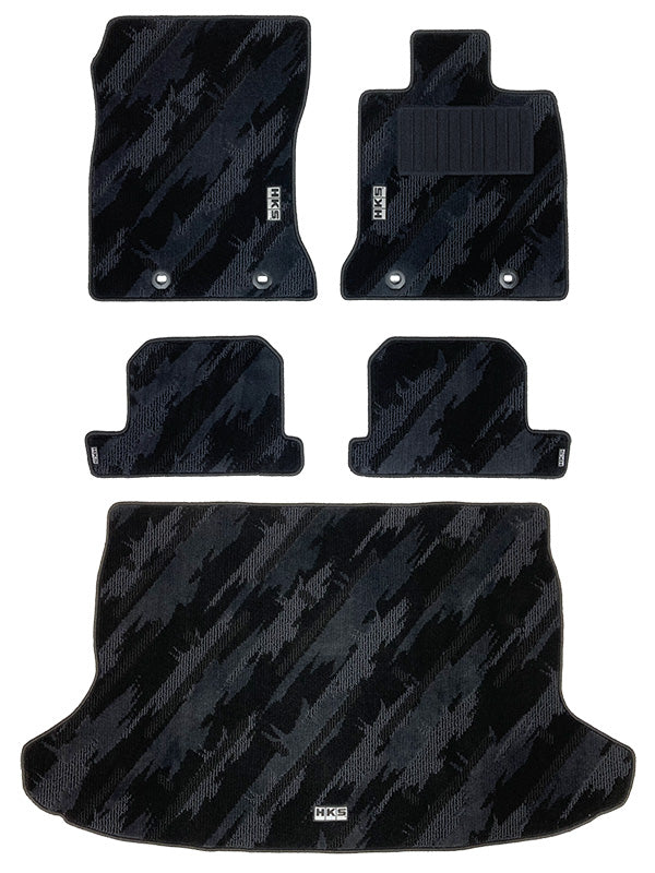 HKS FLOOR AND LUGGAGE MATS OCT RHD SET OF 5 FOR SUBARU BRZ ZD8 53001-AT032