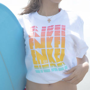 ENKEI SUNSET GRADATION TEE M WHITE T-SHIRT ENKEI-01709