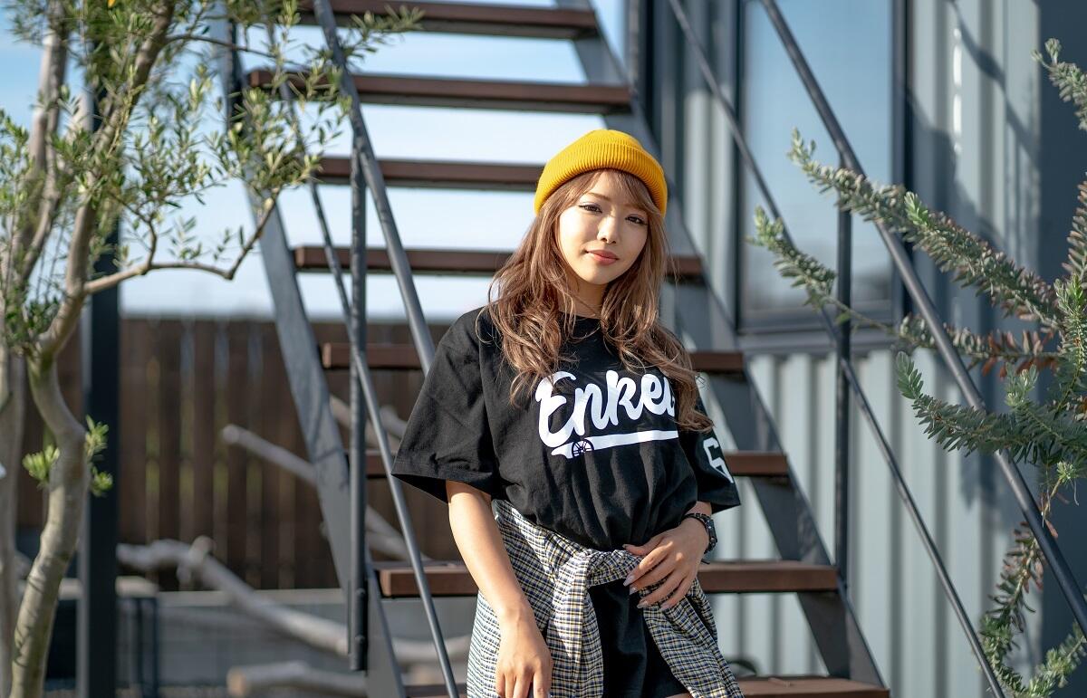 ENKEI BASEBALL TEE L BLACK T-SHIRT ENKEI-01680