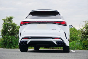 EXART ONE MUFFLER SPORTS SOUND CARBON FIBER OVAL TAILPIPE (110MM X 70MM 4 PIPES) EXHAUST EXHAUST FOR LEXUS RX500H 5AA-TALH17 T24A-FTS EA02-LX111-FC-F-SPORT-STANDARD-BUMPER-&-REAR-BUMPER-SPOILER-SPORTY-AERO-PACKAGE