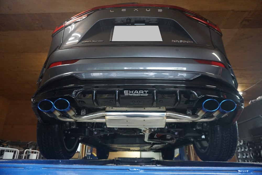 EXART ONE MUFFLER SPORTS SOUND STAINLESS STEEL OVAL TAILPIPE (110MM X 70MM 4 PIECES) EXHAUST EXHAUST FOR LEXUS NX450H+ A25A-FXS EA02-LX112-S
