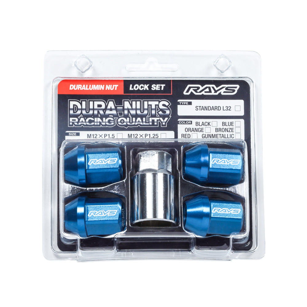 RAYS DURA-LOCK ONLY L32 STRAIGHT M12X1.5 RED 74020001143RD