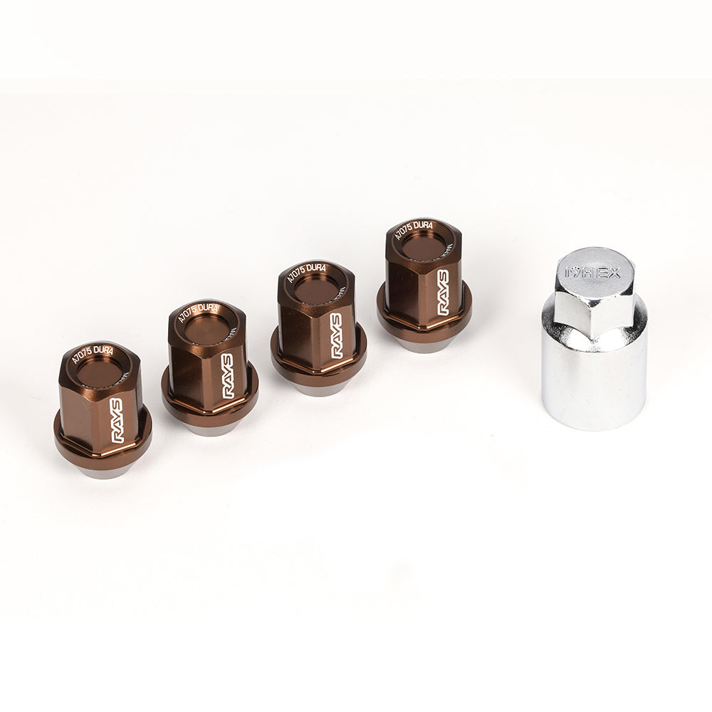 RAYS DURA-LOCK&NUT L32 5H 20PC M12X1.5 BR (BRONZE) 74020001105BR