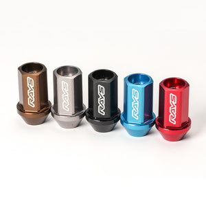 RAYS DURA-LOCK&NUT L42 STRAIGHT M12X1.5 BK (BLACK) 74020001001BK