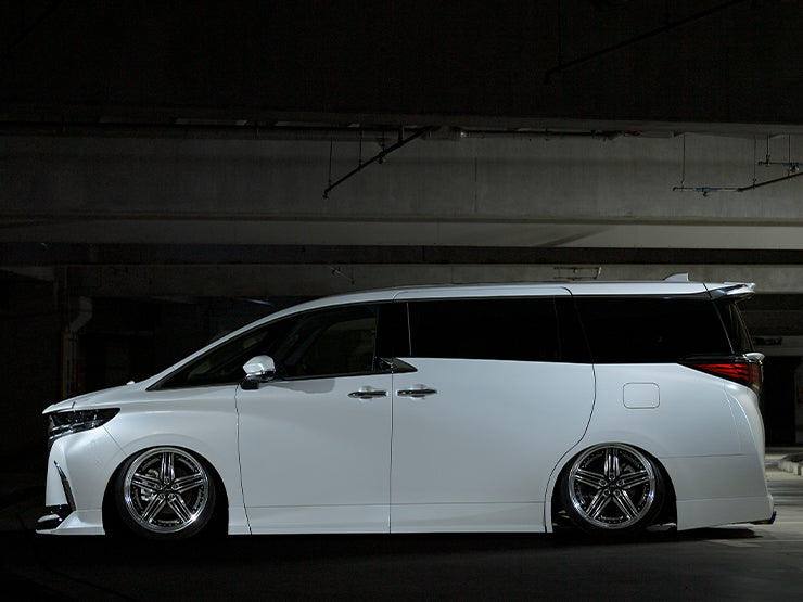 ADMIRATION DEPORTE SIDE UNDER SPOILER (8PS) PAINTED WITH UNIVERSAL STEP FOR TOYOTA ALPHARD 40 45 ADMIRATION-00008