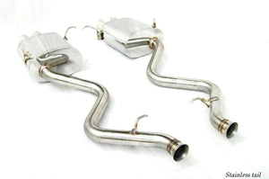 KREISSIEG CAT-BACK F1 SOUND VALVETRONIC EXHAUST SYSTEM STAINLESS STEEL BILLET FLOATING CURL TAIL SANDBLASTED KSG LOGO MARK FOR BMW E90 M3  BME90-03-STAINLESSBILLET